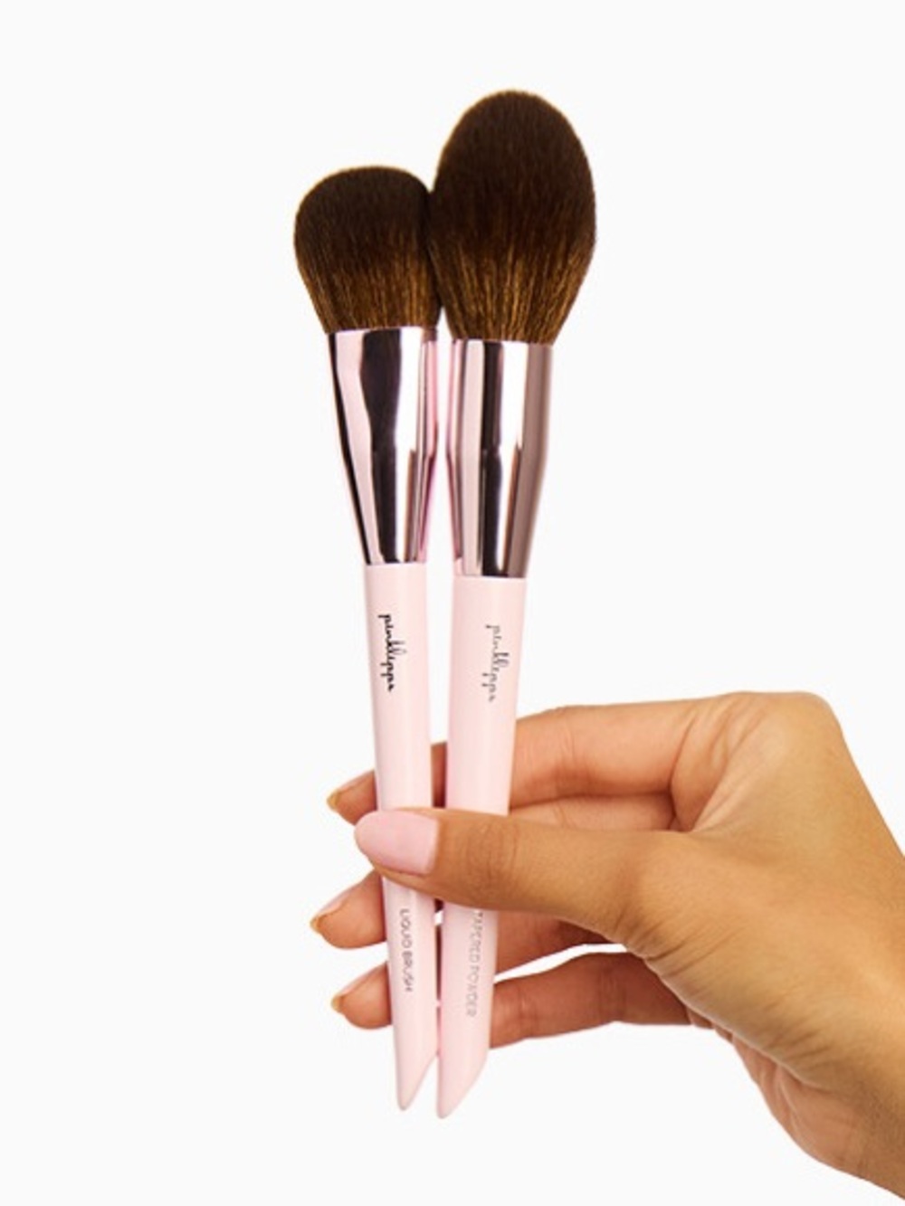 Brush Powder & Blush Brush Duo Make Up Set by  PINK LIPPS